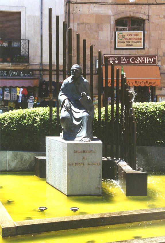 standbeeld van Salinas in Salamanca